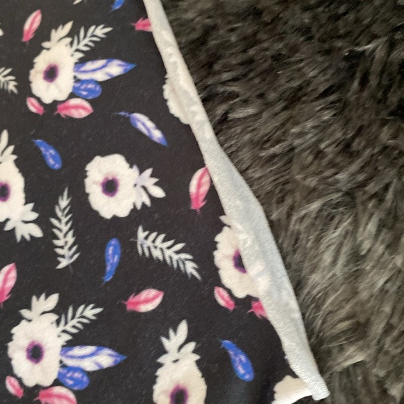 Black and white floral print waist wrap - Picture 5 of 17